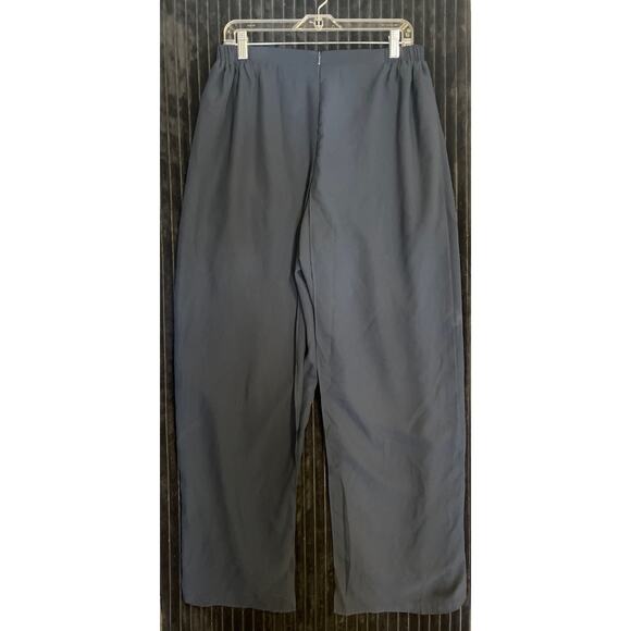 "Women's Mid-Rise Pleated Wide Leg Pants - Future Collective Navy Blue XL" - Picture 1 of 3